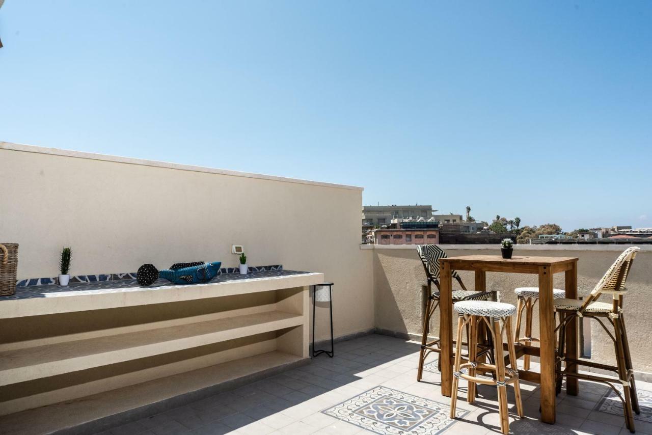Duplex With Sea View Terrace Above The Flea Market Tel-Aviv Kültér fotó